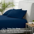 thumbnail image 4 of Bare Home Drap-Housse en Molleton Douillet - Molleton Polaire Ultra Moelleux - Drap à Poche Profonde - Lit Simple, Bleu Foncé, 4 of 5