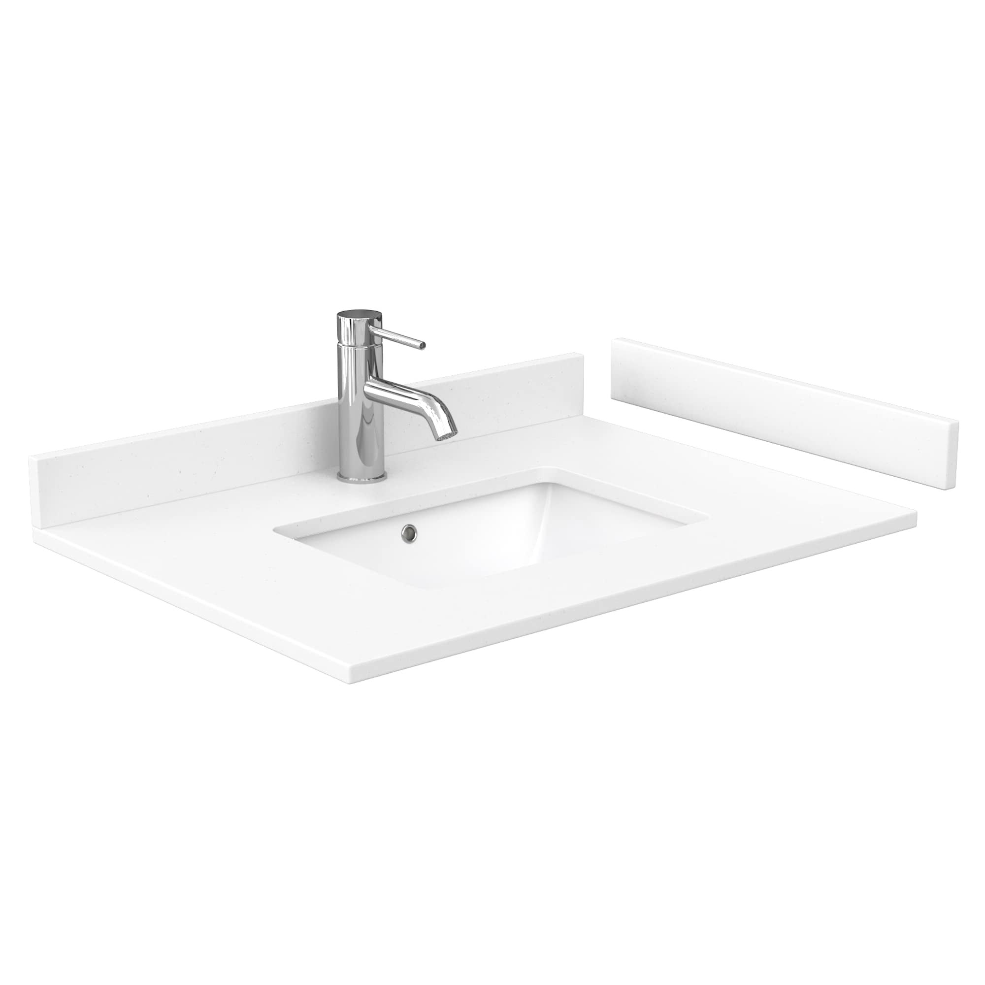 Wyndham Collection Miranda 30" Wood Single Bathroom Vanity in Brush Nickel/White