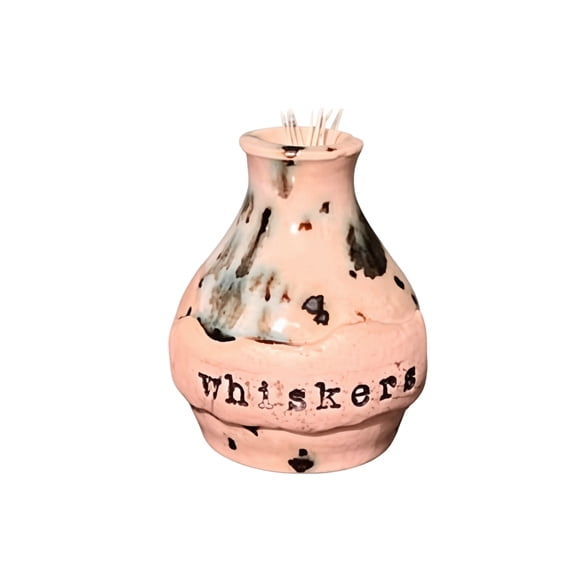 Hand‑Thrown Whiskers Keepsake Vase, Handmade Pet Whisker Keepsake Vase, Ceramic Cat Whisker Holder, Pet Whisker Collector Jar, Thoughtful Feline Lover Pet Fur Keepsake Memorial Gift
