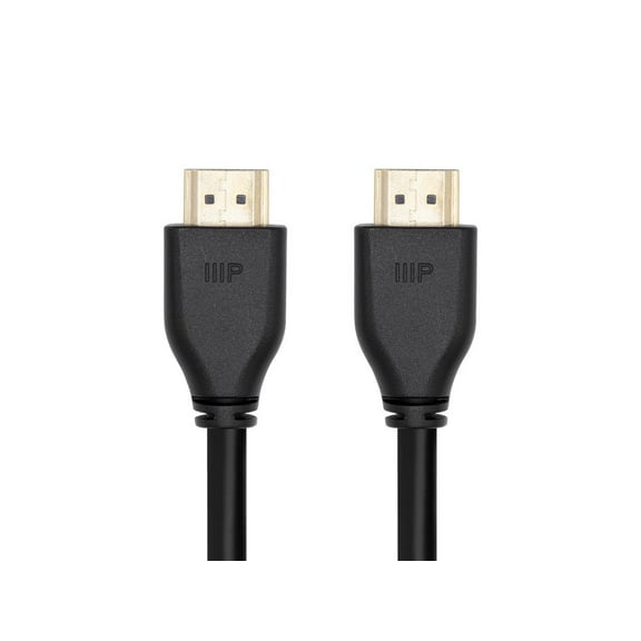 Monoprice 8K HDMI 2.1 Cable - 6 Feet - Black | Ultra High Speed, 48Gbps, Compatible with Sony PS5 / Microsoft / Xbox Series X & Series S and More