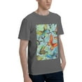 thumbnail image 2 of Bingfone Retro Seamless Flying Butterflies Men'S Loose Fit Short-Sleeve Pocket T-Shirt, 2 of 7