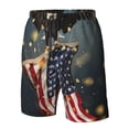 thumbnail image 4 of Balery North American Bald Eagle1 Traje de Baño Estilo Hawaiano para Hombre, Shorts de Secado Rápido con Bolsillos-Small, 4 of 6