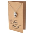 thumbnail image 6 of Music Gifts for Women Guitar Pick and Treble Clef Pendant Necklace with Greeting Card, 6 of 7