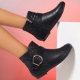 thumbnail image 7 of HWRETIE Casual Flat Booties for Everyday Wear,Stylish Slip-On Boots with Comfortable Flat Soles,Versatile for Any Occasion in Spring and Summer Black/6.5(38), 7 of 7