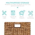 thumbnail image 6 of Best Choice Products 10.5x10.5in Hyacinth Storage Baskets, Set of 5 Multipurpose Collapsible Organizers - Chesnut, 6 of 8