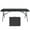 Black, variant on Accreate 6 Foot Folding Table Portable Heavy Duty Plastic Fold-in-Half Utility Table Small Indoor Outdoor Adjustable Height Folding with Carrying Handle, Camping and Party
