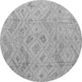 thumbnail image 1 of Ahgly Company Indoor Round Abstract Gray Modern Area Rugs, 3' Round, 1 of 4