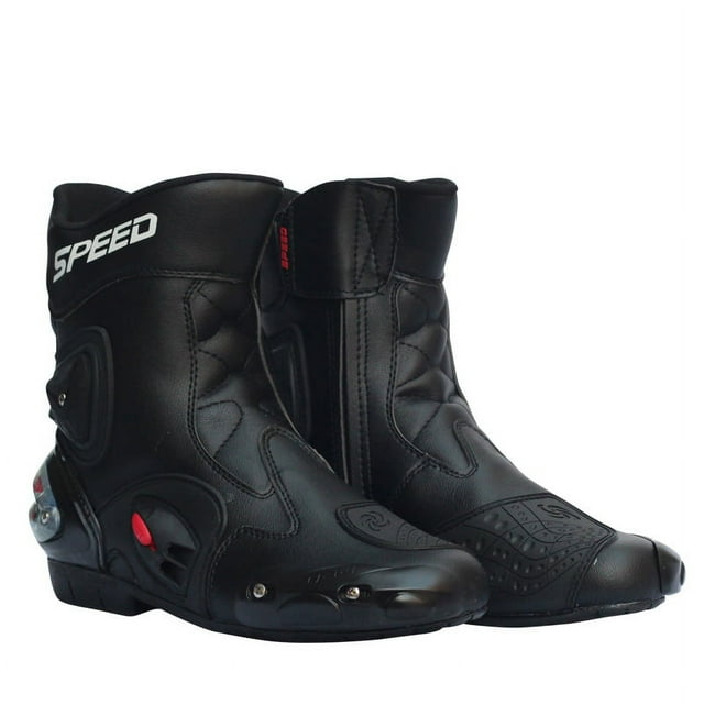 Men Motorcycle Racing Shoes Leather Motorcycle Boots Riding Motorbike Motocross Off-Road Moto Boots