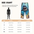thumbnail image 4 of Lsque Colorful Underwater Shark Print Women's Pajama Pants, Lounge Pant - Comfortable Home Wear,Elastic Waistband, Stylish Design-XX-Large, 4 of 9