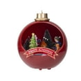 thumbnail image 2 of Abbracc Christmas Scene LED Houses Battery Operate Light Ornaments Lighthouse Statue for red, 2 of 9