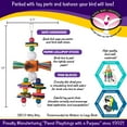 thumbnail image 2 of Super Bird Creations SB513 Willy Nilly Bird Toy - Enriching Parrot Toy for Large Birds, Medium Conure Toys, Bird Foraging Toys, Parrot Toys for Medium Birds, Medium/Large Bird Size, 14" x 6.5", 2 of 8