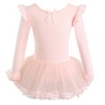 thumbnail image 4 of XMMSWDLA Children’s Casual Wear Set Dance Leotard for Girls Toddler Ballet Leotards with Skirt Flutter Sleeve Ballet Dress Dance Outfit Pink Kids Sportswear Sets, 4 of 5