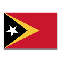Magnet Me Up East Timor Flag Vinyl Automotive Magnet Decal, 4x6 Inches