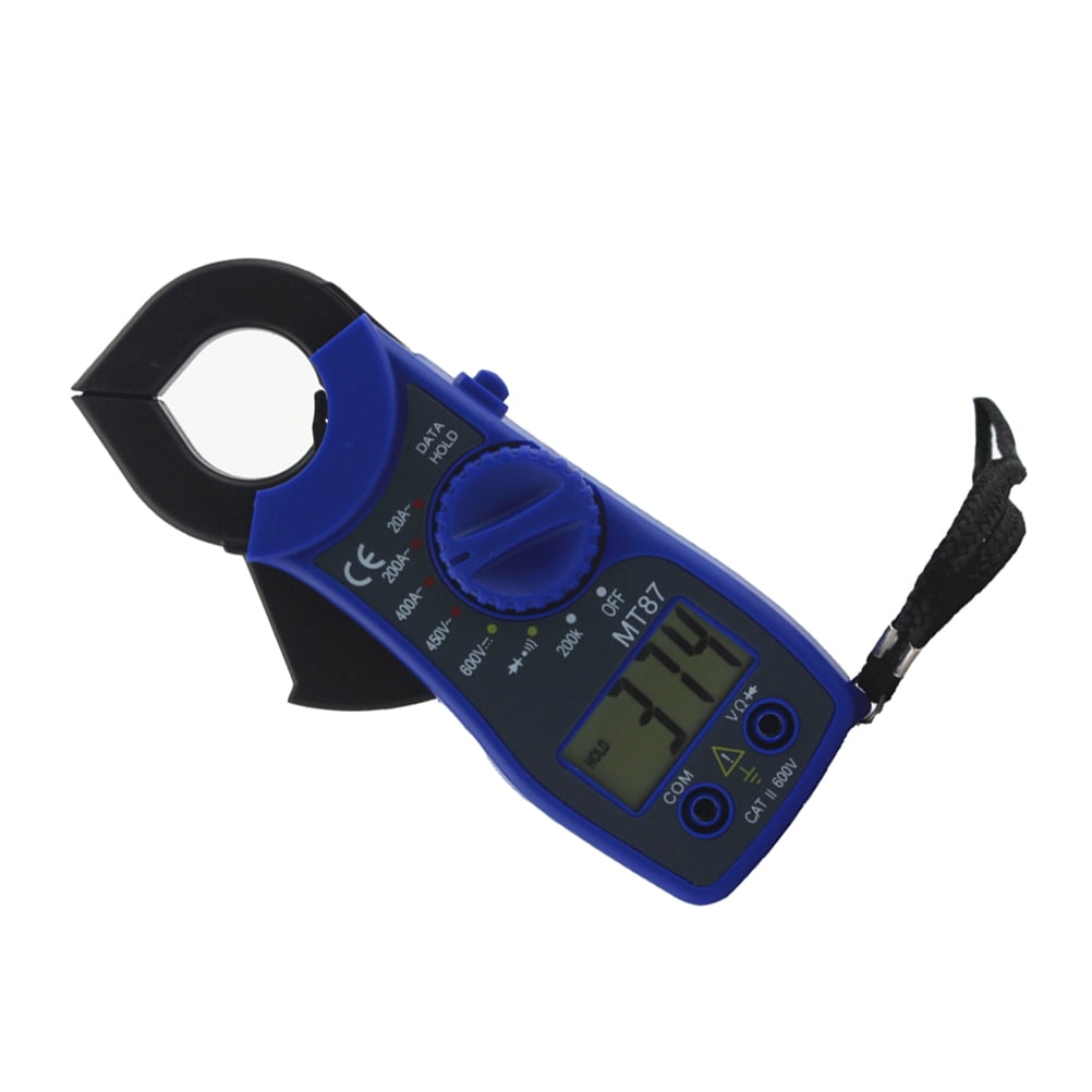2pcs MT87 Blue Digital Multimeter Clamp Meter Current Clamp Pincers Current Voltage Tester