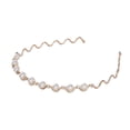 thumbnail image 3 of Aro para el cabello que combina con todo, accesorio para el cabello para mujer, elegante diadema nupcial a la moda Oro Yuyangstore aro de pelo, 3 of 8