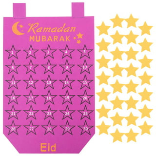 Large Ramadan Advent Calendar Colouring with Crayons - Chocolate