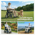 thumbnail image 6 of Foldable Electric Wheelchair,20+ Miles Long-Range(286LBS)Lightweight Portable Electric Wheelchair for Adults,Smart Motorized Mobility Scooter with 360°Joystick,Warranty,Blue, 6 of 10