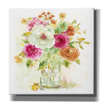 Epic Graffiti 'Garden Jar 5' by Jadei Graphics, Canvas Wall Art, 18"x18"