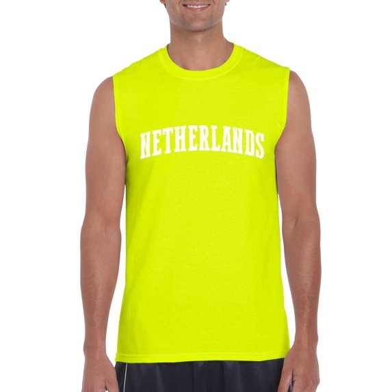 Mens Netherlands Amsterdam Ultra Cotton Sleeveless T-Shirt