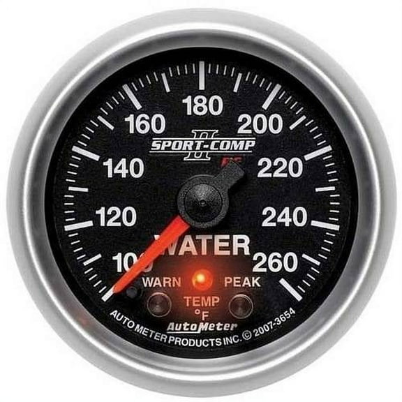 AUTO METER 3654 2-1/16IN WATER TEMP, 100- 260F, FSE