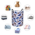 thumbnail image 3 of Lsque Butterflies1 pattern Laundry Hamper Basket, Tall Woven Rope Hamper Basket for Clothes, Lightweight Storage Basket, Collapsible Waterproof-Medium, 3 of 8