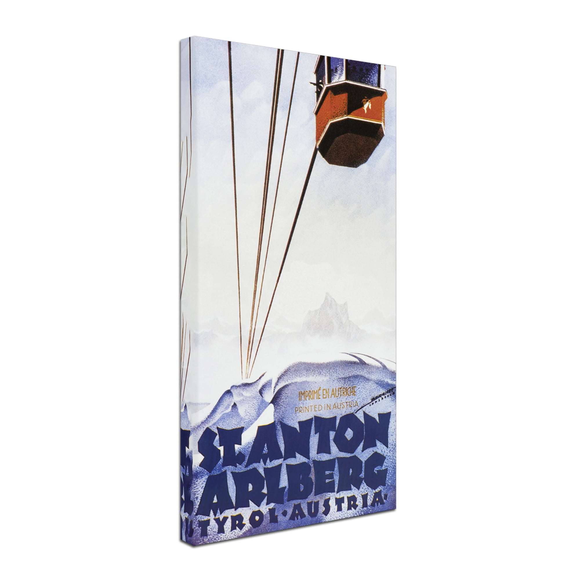 Trademark Fine Art 'Austria Ski' Canvas Art by Vintage Apple Collection