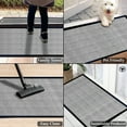 thumbnail image 6 of A1HC Indoor Outdoor Mat, Front and Back Entrance Welcome Mats, Front Door Patio Mats 47X71 Inches, Non-Slip Easy Clean Entrance Washable Large Size Doormat, Grey Stripe, 6 of 8