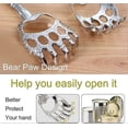 thumbnail image 3 of Back Scratchers,Stainless Steel,Bear Claw 4 Section Retractable Handle , Can be Used at Any Time to Eliminate Itching in The Back (2 pcs), 3 of 5