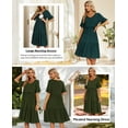 thumbnail image 3 of Women's Short Sleeve Ruffle Maternity Nursing Dresses for Breastfeeding, 3 of 4