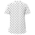 thumbnail image 6 of Daisy Printed Tops for Womens Scooped Neck Tee Short Sleeve Tops Hollow Out Loungewear Loose Fitted Tunic Blouses Baggy Boho Dressy Shirts Beach Holiday T-Shirts Blouses, 6 of 7