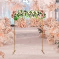 thumbnail image 4 of Wedding Arch Stand with Bases,Square Metal Flower Balloon Frame 6.6 x 4.9 Feet Square Garden Arch Metal Abor for Weddings Party Event Decoration, 4 of 6
