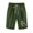 Green, variant on WREESH Womens Summer Beach Shorts Printed Five Points Plus Size Cotton Linen Shorts Casual Shorts Olive Green