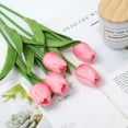 thumbnail image 4 of Artificial Flowers 20 Pcs Faux Tulips PU Real Touch Fake Flowers for Home Office Wedding Decor Arrangement Bouquet Faux Flowers for Decoration,13.18inch, 4 of 7