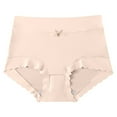 thumbnail image 4 of Women's Satin Ice Silk Briefs - High Waisted, Seamless, Plus Size, 6-Piece Set for Comfort & Style, 4 of 4