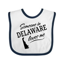 Inktastic Someone in Delaware Loves Me Boys or Girls Baby Bib
