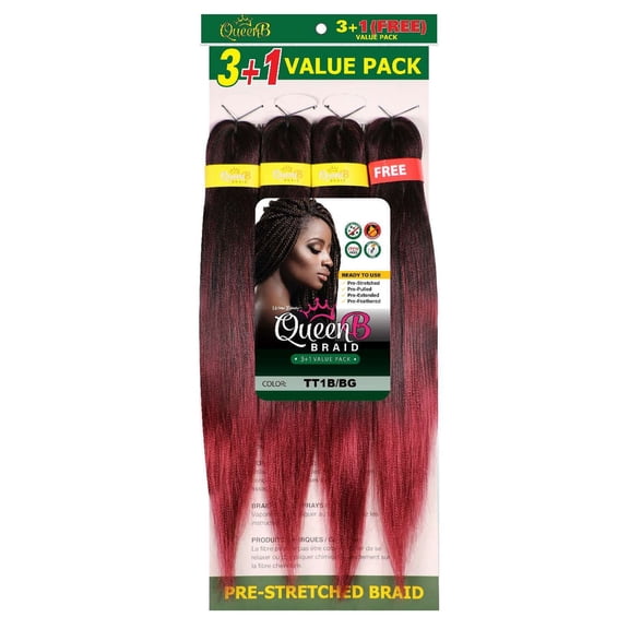 Urban Beauty Queen B Braiding Hair 3 1 Value Pack 40"
