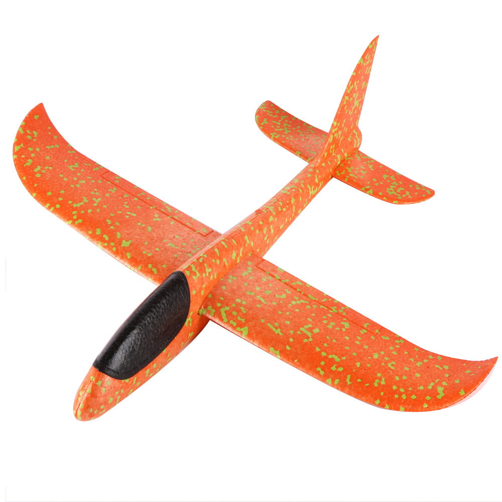 Foam Throwing Glider Airplane Inertia LED Aircraft Toy Hand Launch Airplane Toys 