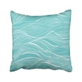 thumbnail image 1 of BOSDECO Blue Ocean Abstract Pattern Waves Summer Sea Water Swirl Breeze Tide Deep Pillowcase Throw Pillow Cover 16x16 inches, 1 of 1