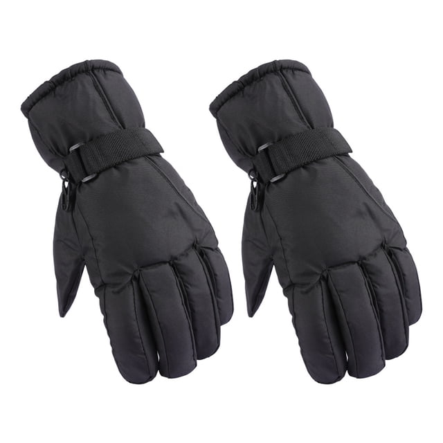 Jumpingount 1 par de guantes antideslizantes, guantes a prueba de viento, accesorios para montar en bicicleta, para acampar al aire libre, mochilero, guantes y mitones Negro Jumpingount AP013062-03