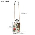 thumbnail image 2 of FORMRS Crossbody Bag for Women Quilted Travel Shoulder Cell Phone Purse with Chain Strap Handbag, Apples Flower Pattern, 2 of 7