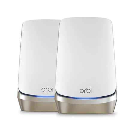 UPC: 0606449158007 | NETGEAR Orbi Mesh WiFi Quad-Band WiFi 6E Mesh Network System (RBKE962)  Router with 1 Satellite Extenders  10.8Gbps Wireless Speed  10Gbps Ethernet Port  AXE11000  2-Pack