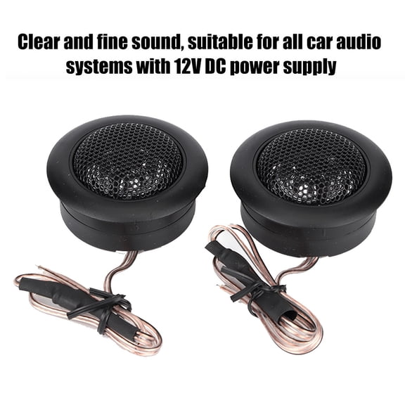 Altavoz De Audio Para Automóvil, Par De 12 V 120 W Mini Altavoz De Audio De Cúpula Súper Potente Para Automóvil Altavoz De Agudos Bocina