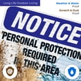 thumbnail image 5 of Personal Protection Required In This Area Sign, OSHA Sign, 12x18 Reflective Aluminum EGP, 5 of 8