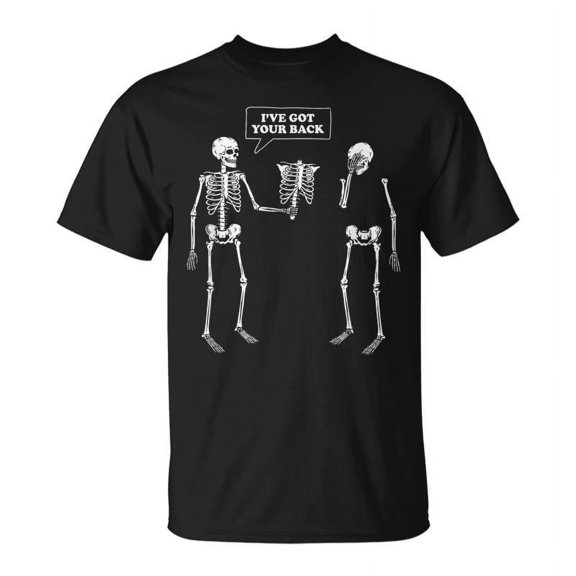 SR I've Got Your Back Skeleton Pun T-Shirt