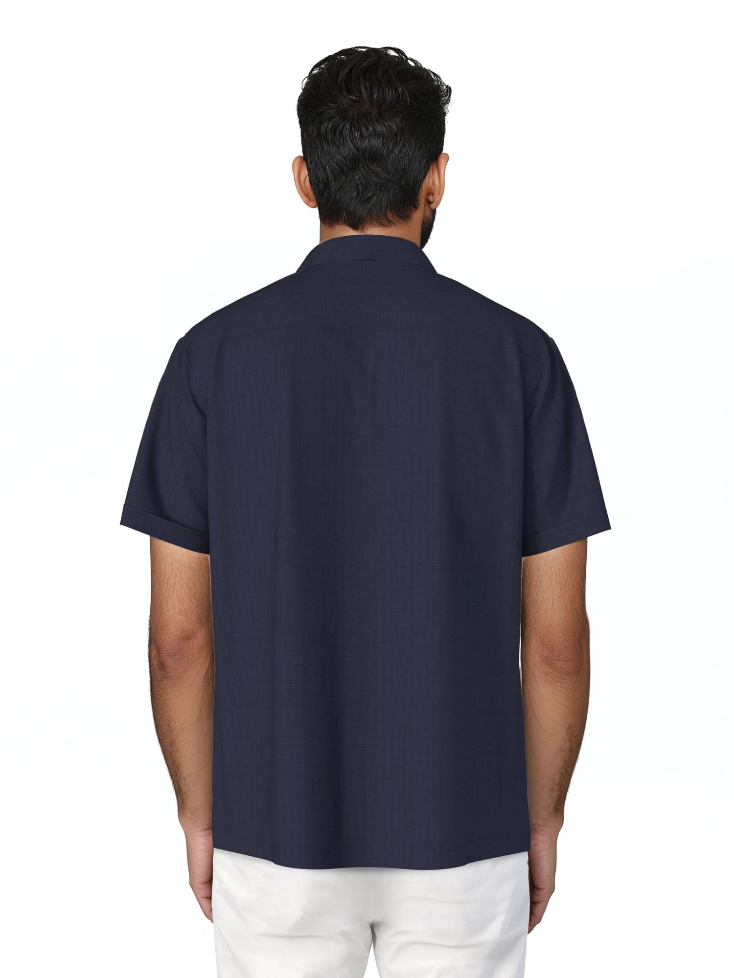 Cafe Luna Men's and Big Men's Gradient Panel Print Short Sleeve Woven Shirt, Size S-4XL