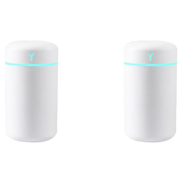 Humidificador de aire difusor de nebulización recargable con luz nocturna Matsuzay Blanco 2Conjunto