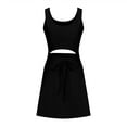 thumbnail image 5 of Mrat Trendy Womens Pants Womens Athletic Workout Romper Summer Running Exercise Jumpsuits One-Piece Outfits Gym Yoga Clothes Ladies Yoga Pants S-29 Black XL, 5 of 9