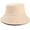 Beige, variant on Trendy Fisherman Hats Double Side Wear Fishing Sun Hat Solid Color Bucket Hat Winter Reversible Packable Cap