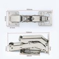 thumbnail image 2 of 2025 Latest Model 170 Degree Hinges Frameless Cabinet Door Hinges Hidden, 2 of 5