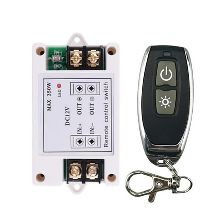 DC 3.7V-12V Wireless Receiver 433Mhz Remote Control Plug and Play for DC 12V Motor Lamp Water Pump Large Appliances